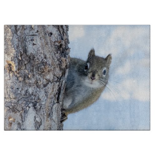 Curious Squirrel Canadian Animal Photography Cutting Board