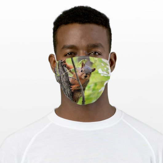 Curious Squirrel Face Mask (Worn)
