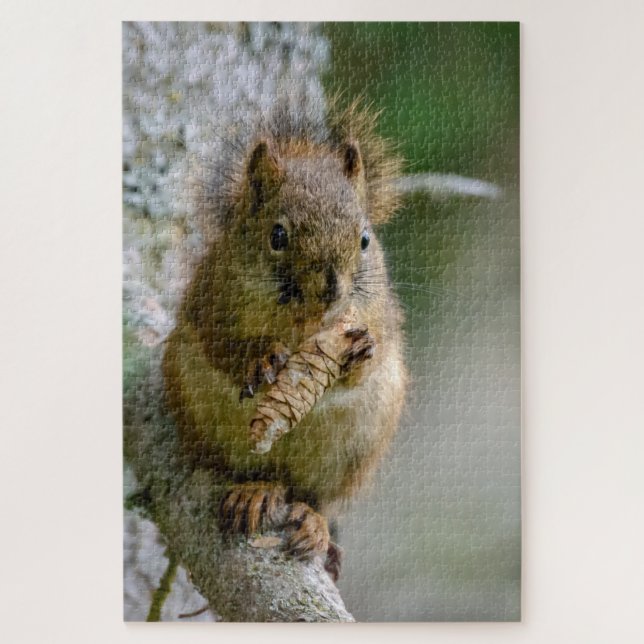 Curious Squirrel – Nature Close‑Up Jigsaw Puzzle (Vertical)