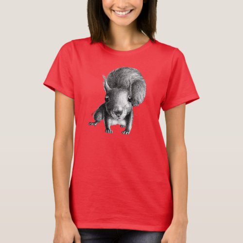 Curious Squirrel T_Shirt