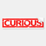 Curious Stamp Bumper Sticker