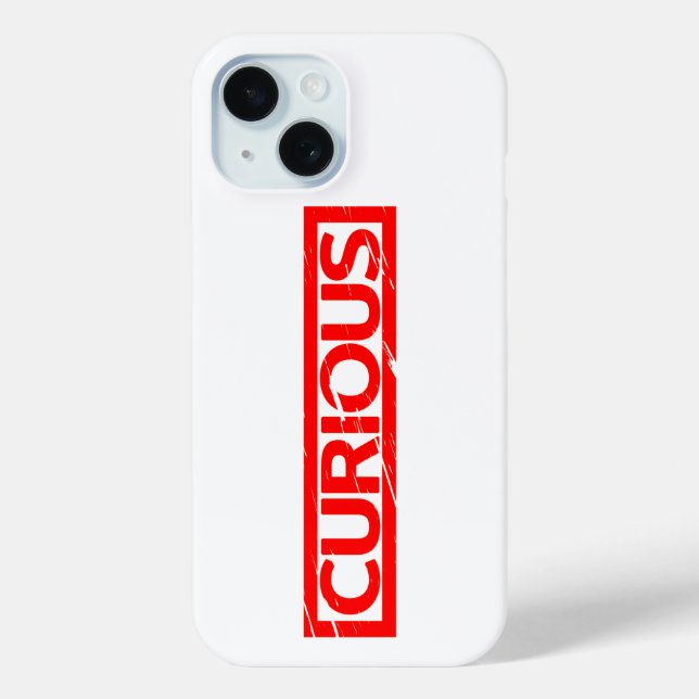Curious Stamp Case-Mate iPhone Case (Back)