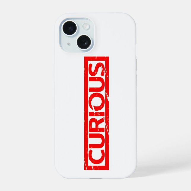 Curious Stamp Iphone Case (Back)