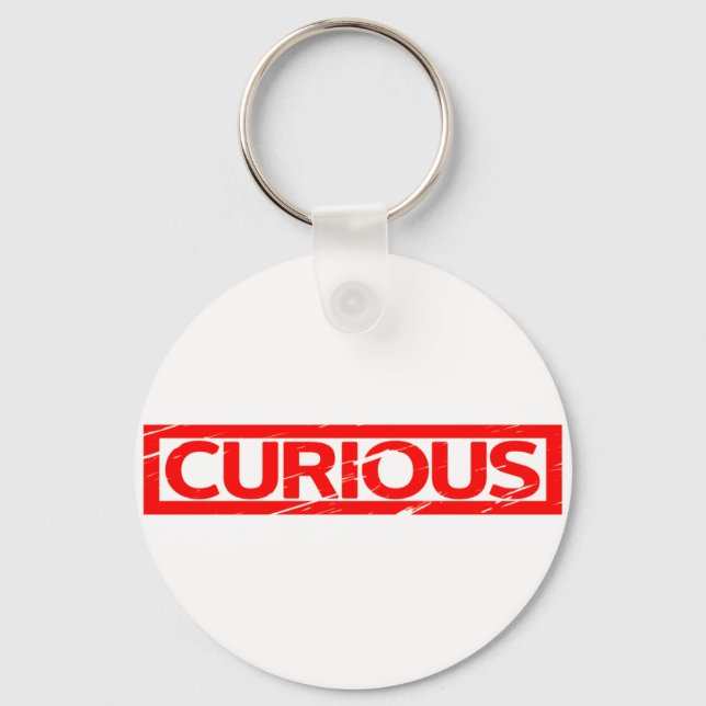 Curious Stamp Keychain (Front)