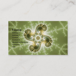 Curious Tentacles - Fractal Art Business Card