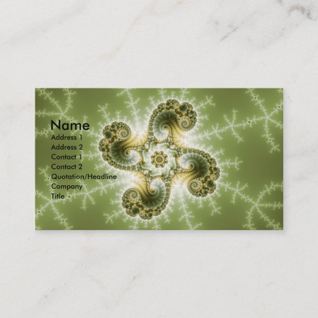 Curious Tentacles - Fractal Art Business Card (Front)
