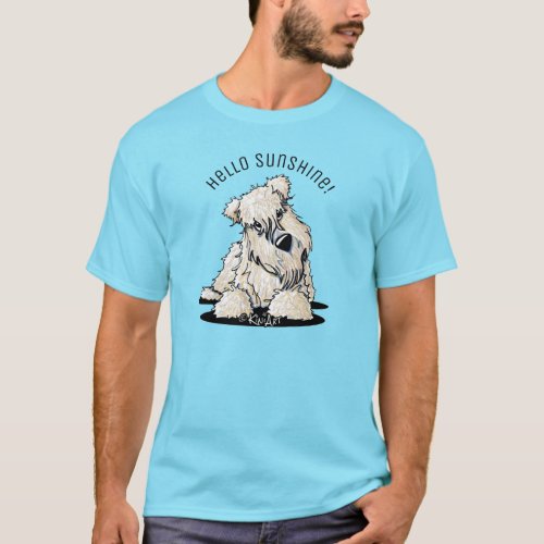 Curious Wheaten Terrier Mens T_Shirt