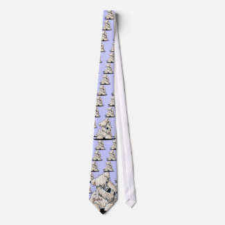 Curious Wheaten Terrier Neck Tie