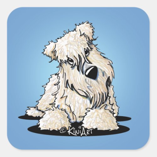 Curious Wheaten Terrier Stickers