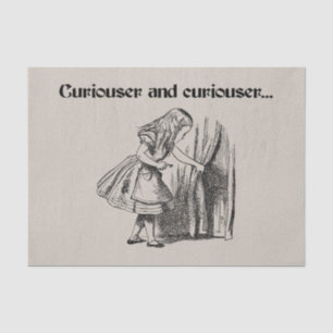 Curiouser and Curiouser Alice With Key Tissue Paper