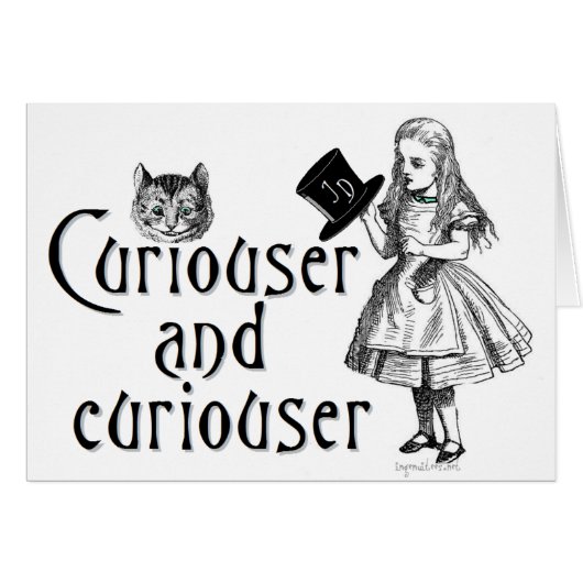 Curiouser and curiouser cards (Front Horizontal)