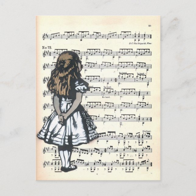 Curiouser and Curiouser Postcard (Front)