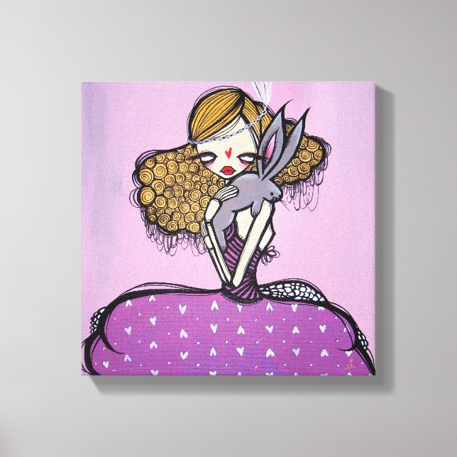 "Curiouser and Curiouser!" Wrapped Canvas, 12"x12" Canvas Print (Front)