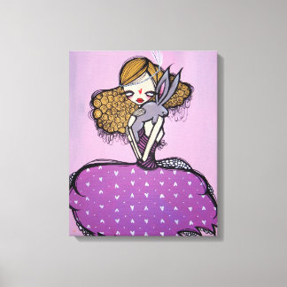 "Curiouser and curiouser!" Wrapped Canvas, 16x20 Canvas Print