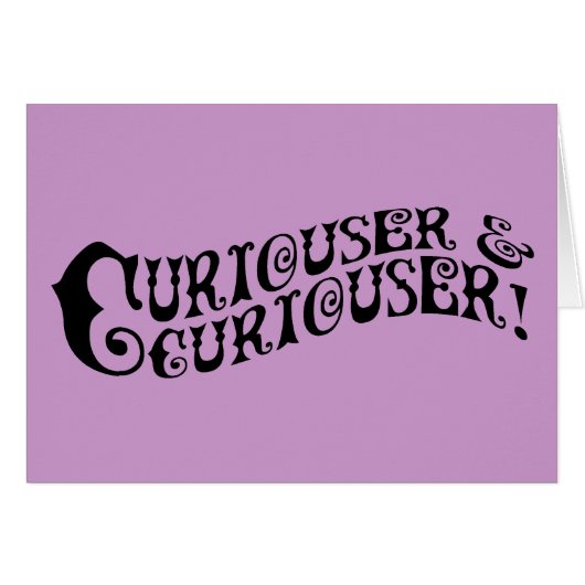 Curiouser & Curiouser Cards (Front Horizontal)