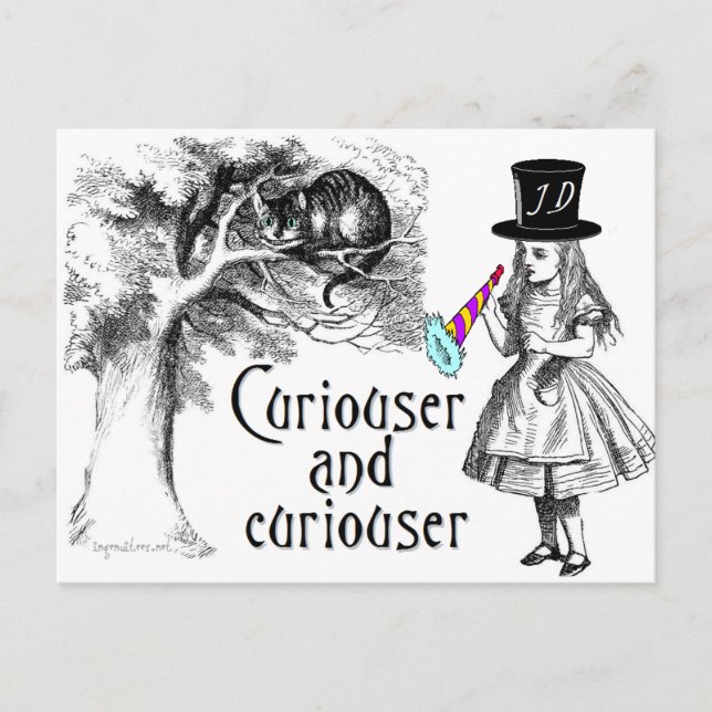 Curiouser Postcard (Front)