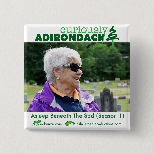 Curiously Adirondack button (Natalie Leduc) (Front)