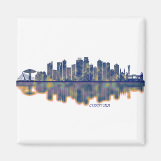 Curitiba Skyline Magnet