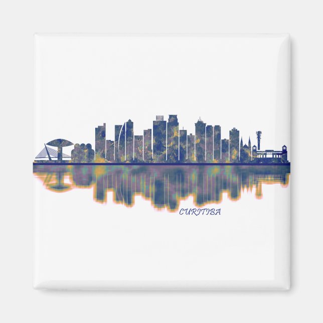 Curitiba Skyline Magnet
