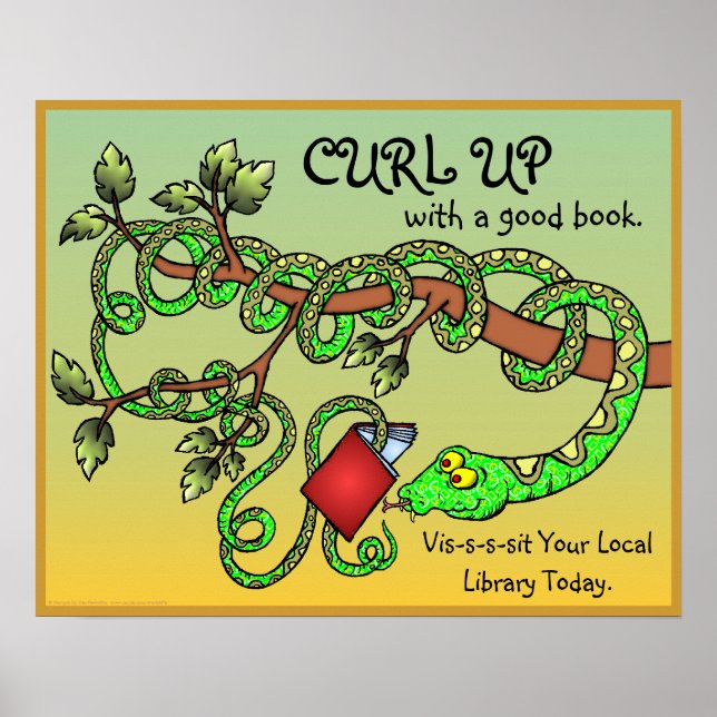 Curl Up With A Good Book Poster (Front)