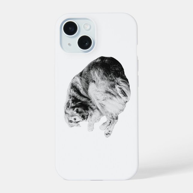 Curled Ease, Soft Guard Iphone Case (Back)