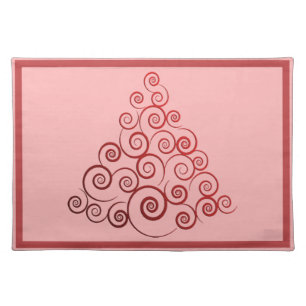 Curleque Christmas Tree Cloth Placemat