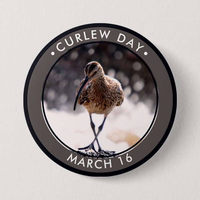 Curlew Day Button (Front)