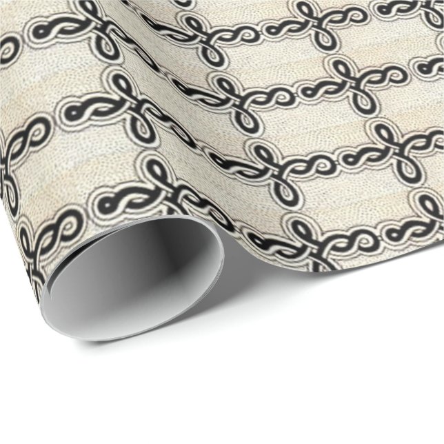 curlicues print wrapping paper (Roll Corner)