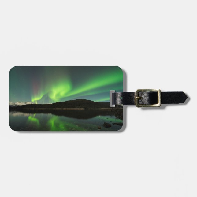 Curling Aurora Luggage Tag (Front Horizontal)