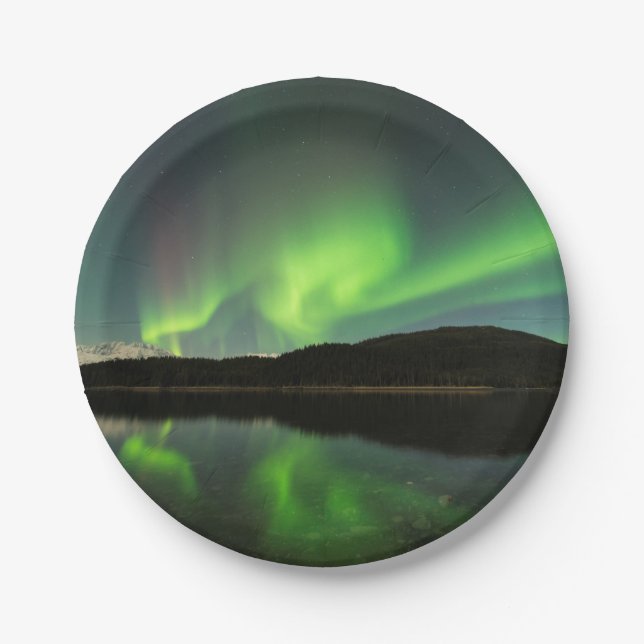 Curling Aurora Paper Plates (Front)