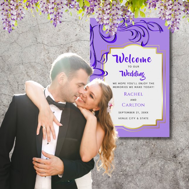 Curling Branch Wedding Welcome Poster (24"x36") (Creator Uploaded)