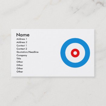 Curling Business Card by auraclover at Zazzle