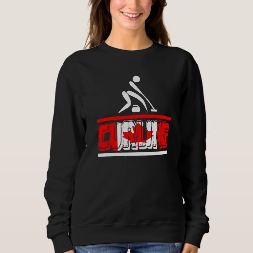 Curling Canada Canadian Fan Coach Team Player Supp Sweatshirt