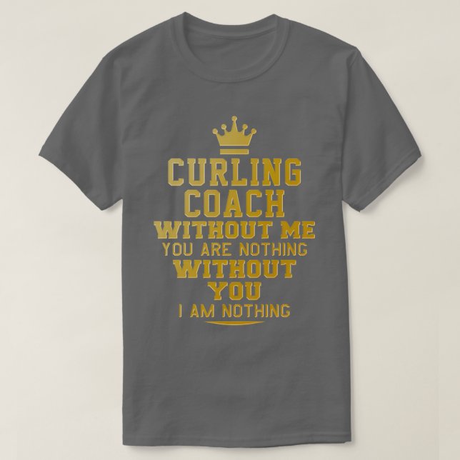Curling coach T-Shirt (Design Front)
