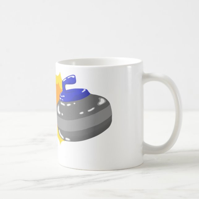 Curling Coffee Mug (Right)