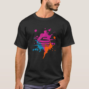 Curling Colorful Splash T-Shirt