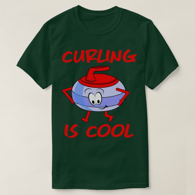 Curling curling shooting ice rink curl gift T-Shirt (Design Front)