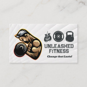 Curling Dumbbell   Gym Equipment Icons Business Card