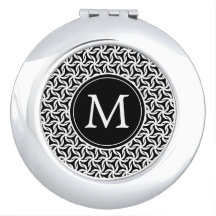 Curling Geometric Pattern Hexagonal Grid Monogram