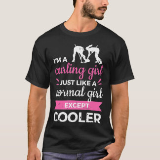 Curling Girl Ice Curling Winter Sports T-Shirt