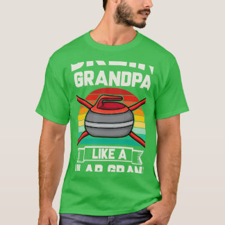 Curling grandpa like a regular grandpa but cooler T-Shirt