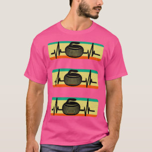 Curling Heartbeat Distressed Pack T-Shirt