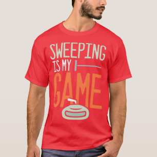 Curling Ice Winter Sports Sweeper Sweeping Curler T-Shirt