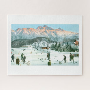 Curling in Switzerland Jigsaw Puzzle