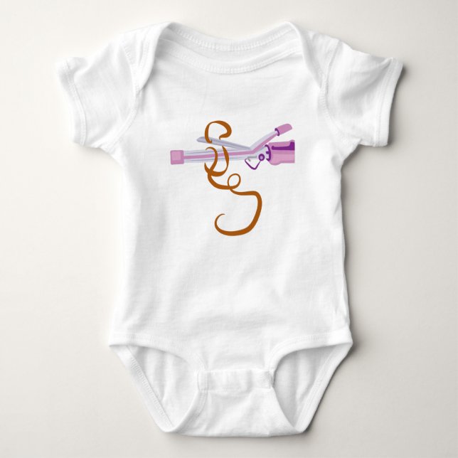 Curling Iron Baby Bodysuit (Front)