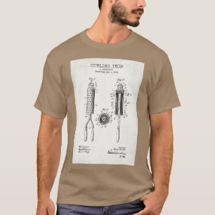 Curling iron old patent T-Shirt