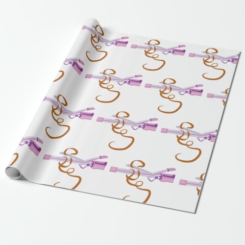 Curling Iron Wrapping Paper