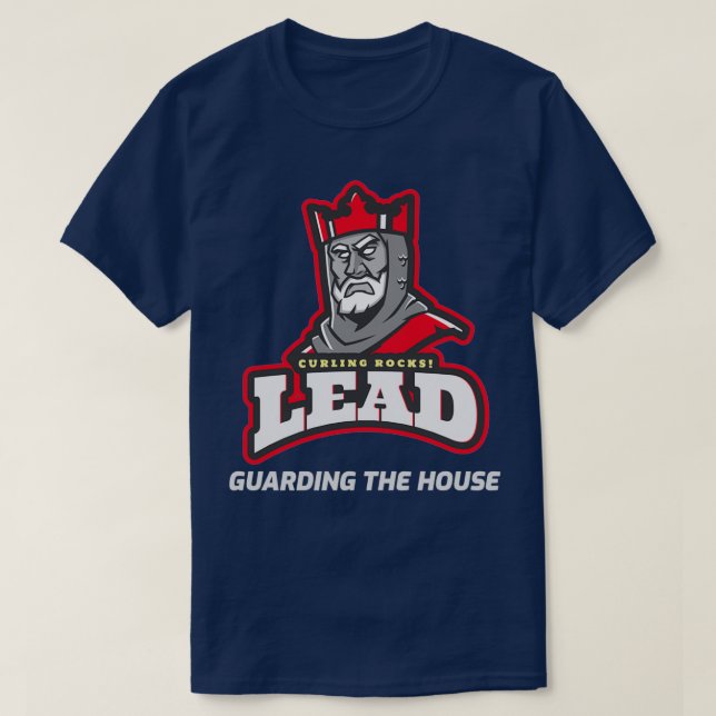 Curling LeadsGuarding the House BLK T-Shirt (Design Front)