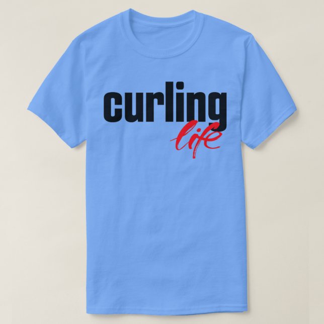 Curling Life Winter Sports T-Shirt (Design Front)