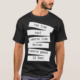 Curling modern stripe design T-Shirt